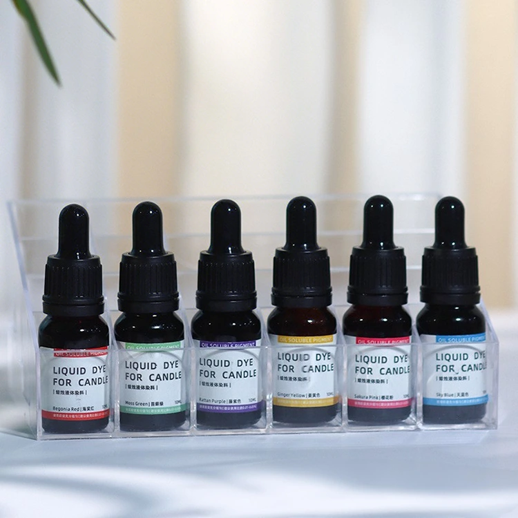 द्रव मेणबत्ती रंग